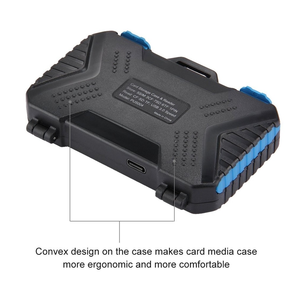 22 Slot SIM SD TF CF MSD Memory Card Reader Holder Case Storage Organizer Box