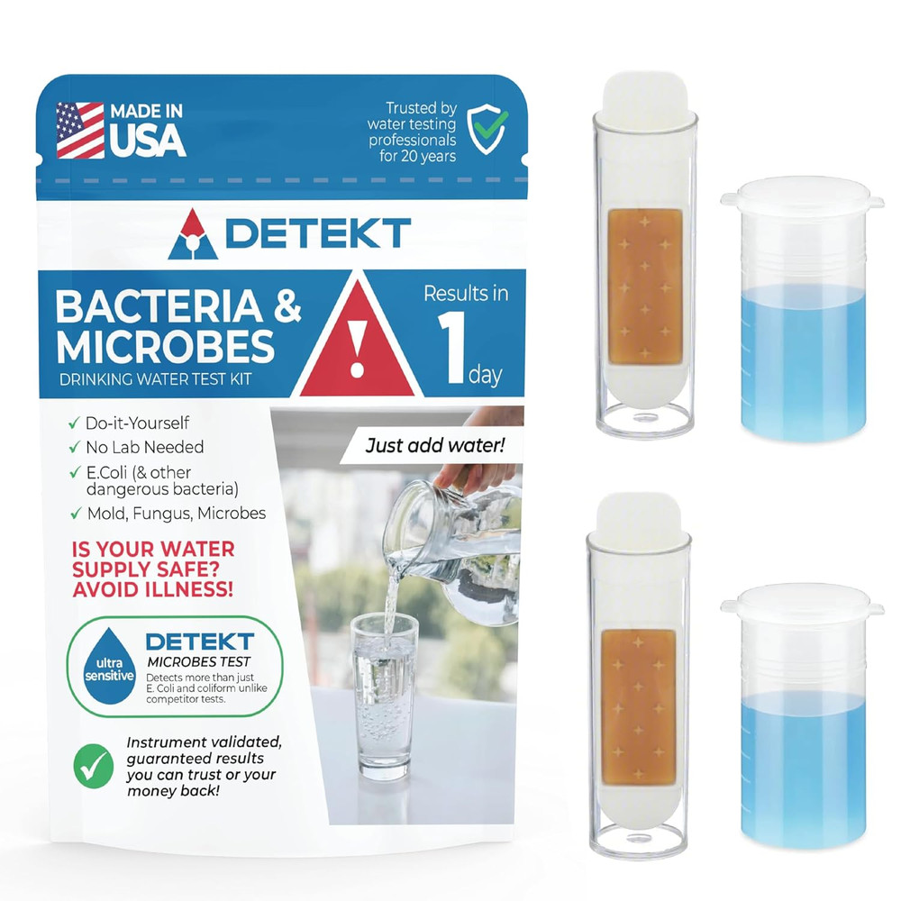 #1 Bacteria in Water Test Kit by ® – Detect Bacteria, Mold, Fungus in Drinking,