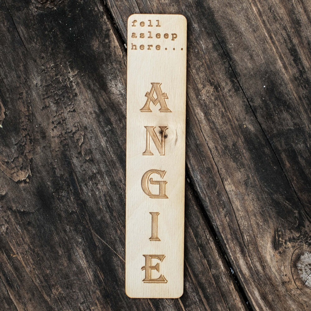 Bookmark - Personalized - Fell asleep here