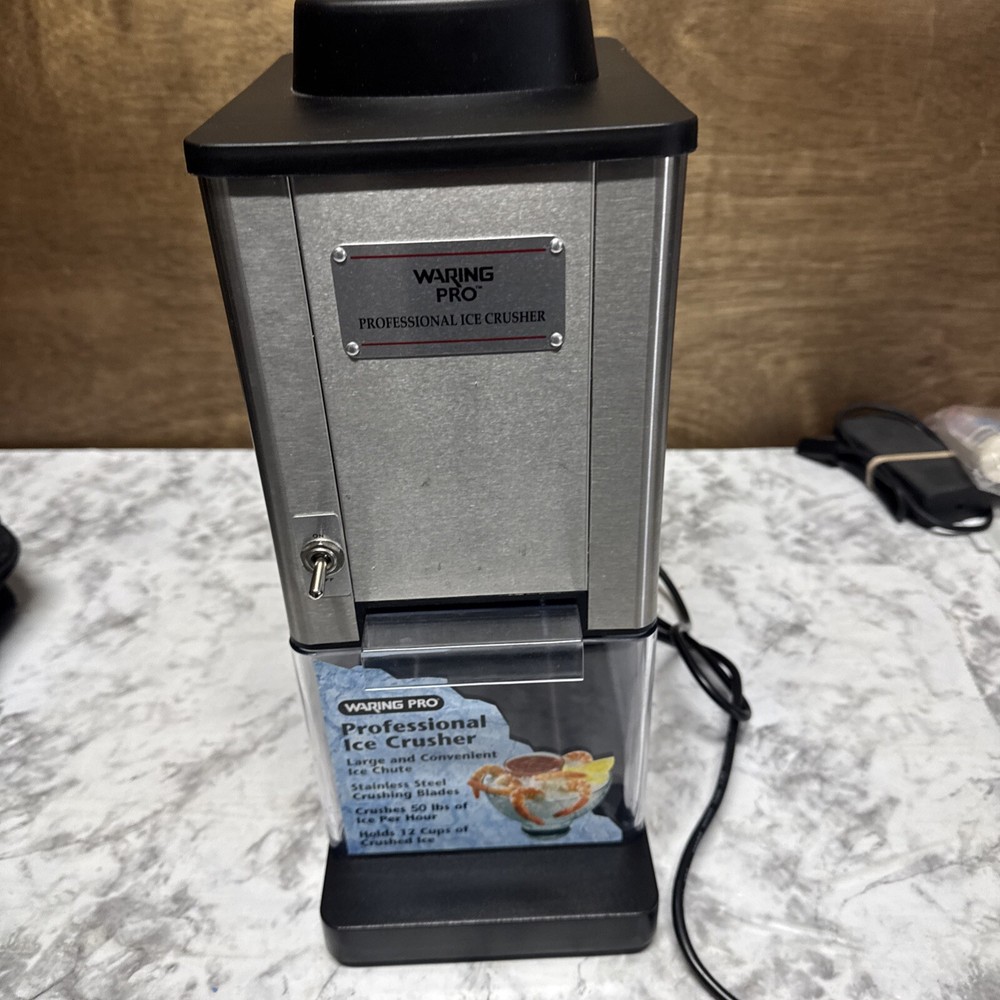 Waring Pro Ice Crusher Model IC70 Professional Ice Crusher TESTED WORKING