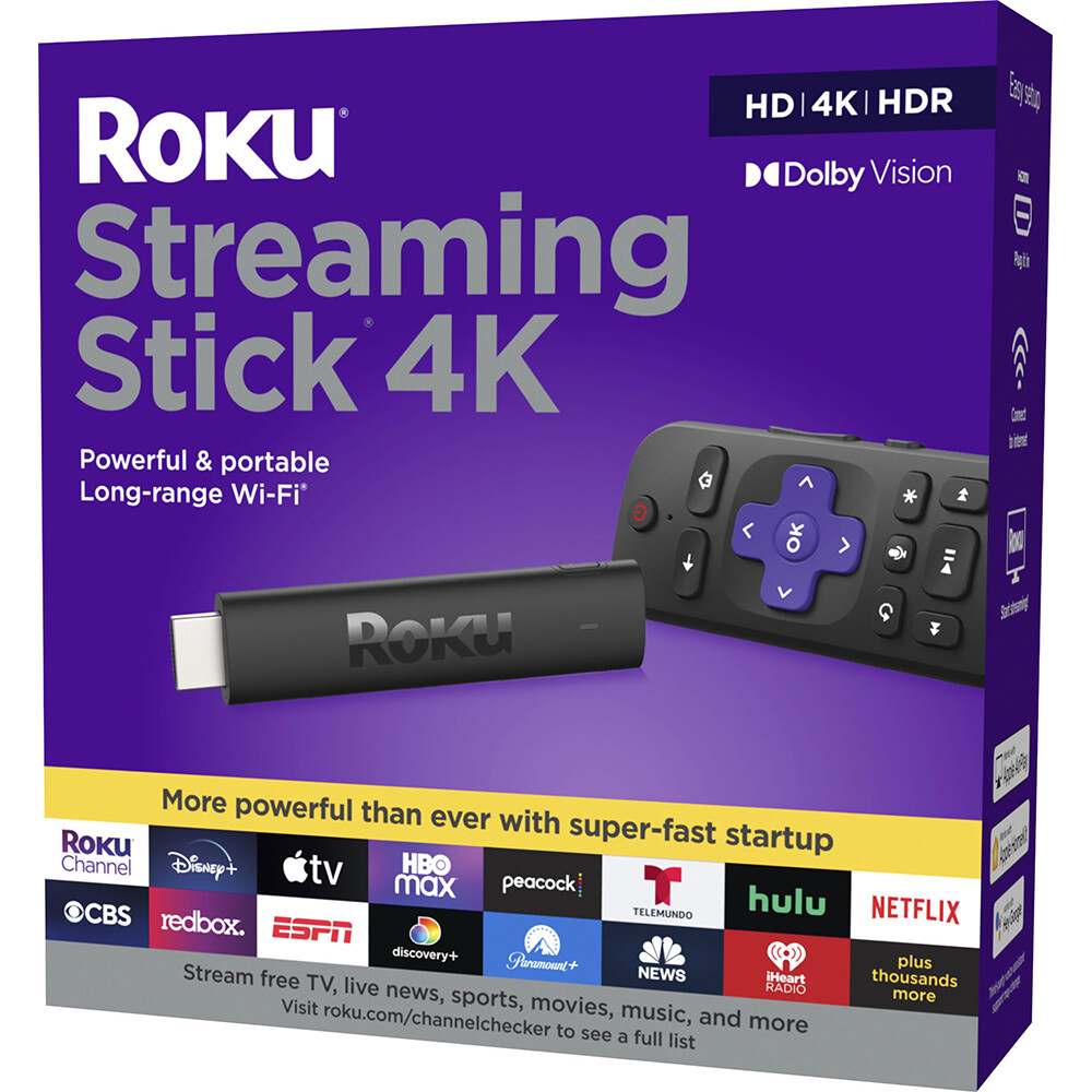 Roku 3820R2 4K Streaming Stick with Voice Remote