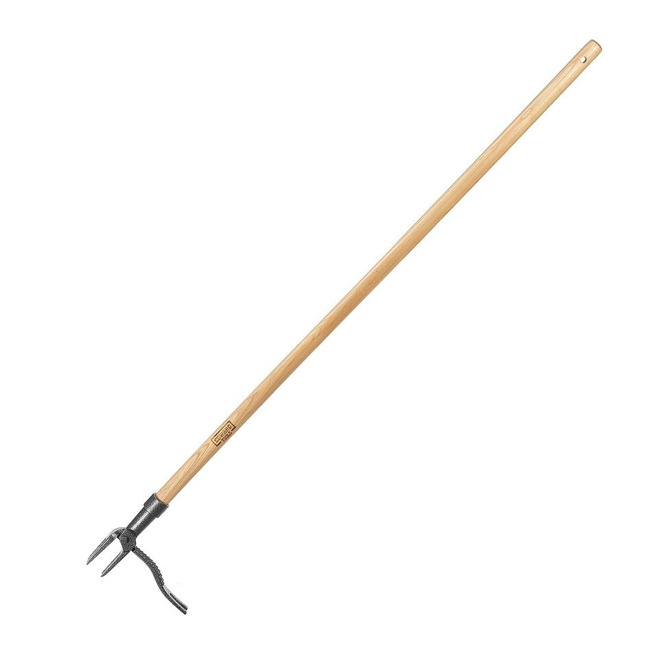 PullPro Long Handle Weed Puller Tool - 48" Classic Heavy Duty Hardwood Handle...