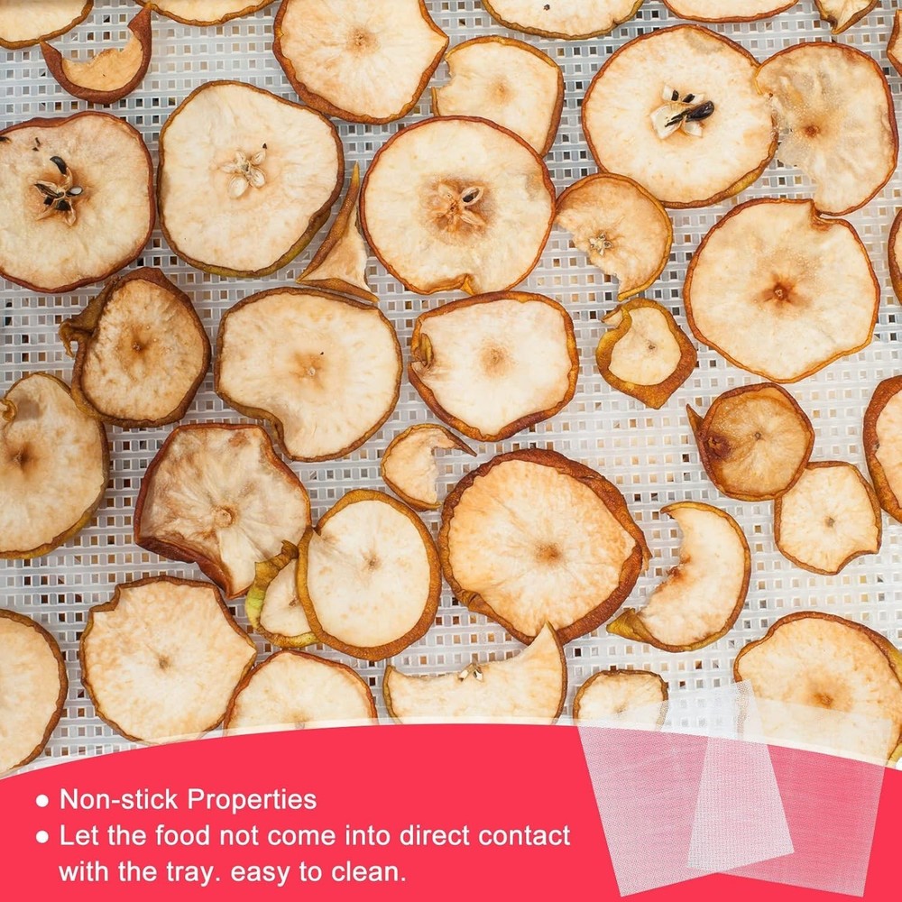 18-Piece Silicone Dehydrator Kit: Nonstick Mats & Mesh Sheets for Healthy Snacks