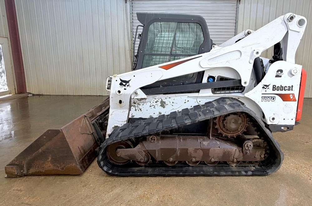 2019 BOBCAT T870 HIGH FLOW CAB TRACK SKID STEER LOADER, JOYSTICK CONTROLS, HYDRA