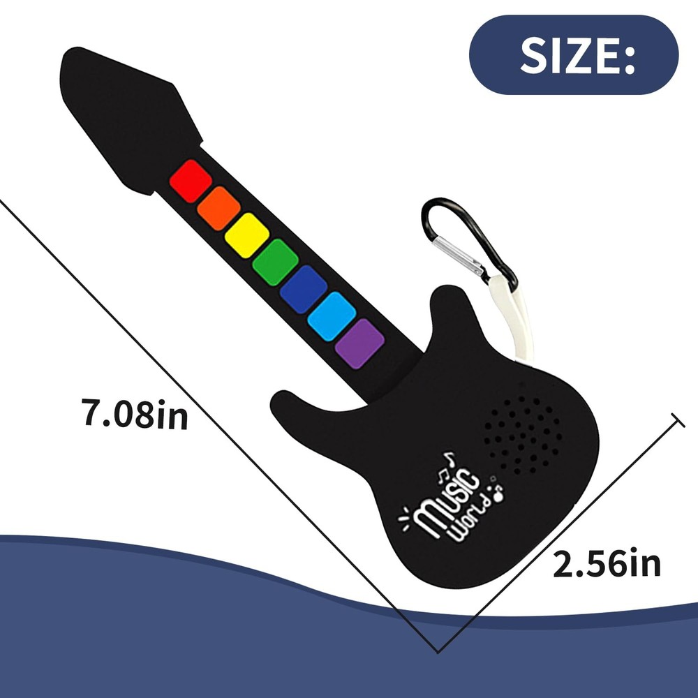 Mini Roll up Silicone Musical instuments Real Playable Keychain Set Thumb On-...