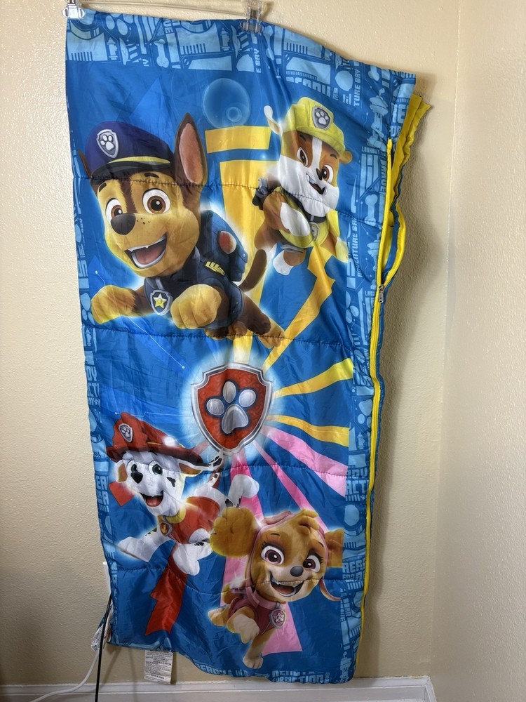 Paw Patrol 4.5 Ft Kids Sleeping Bag, 100% Polyester, Great Condition