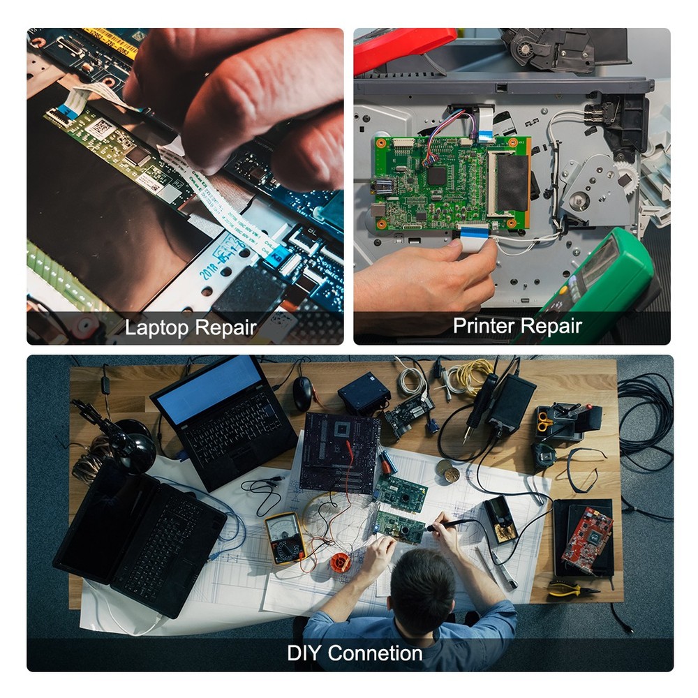 Flat Flex Cable, 14 Pin 150mm FPC FFC Tape Cable 5pcs (Type B)