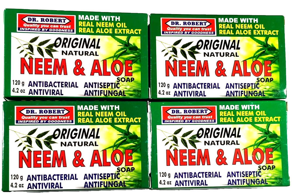 Dr. Robert Original antibacterial Neem & Aloe soap - 4 pack