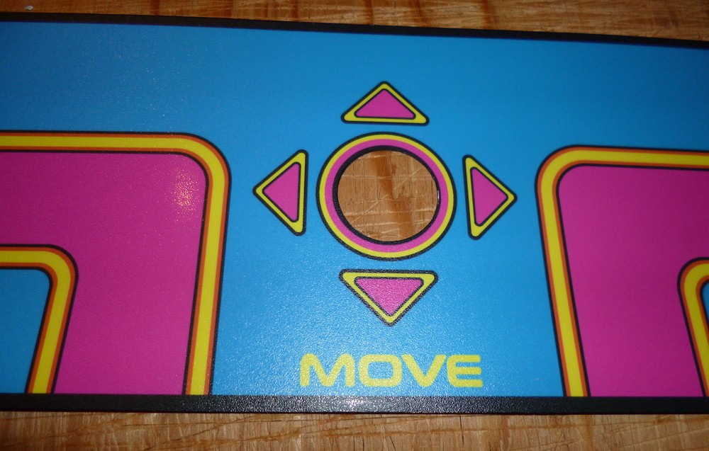 Ms Pac Man Control Panel Overlay CPO