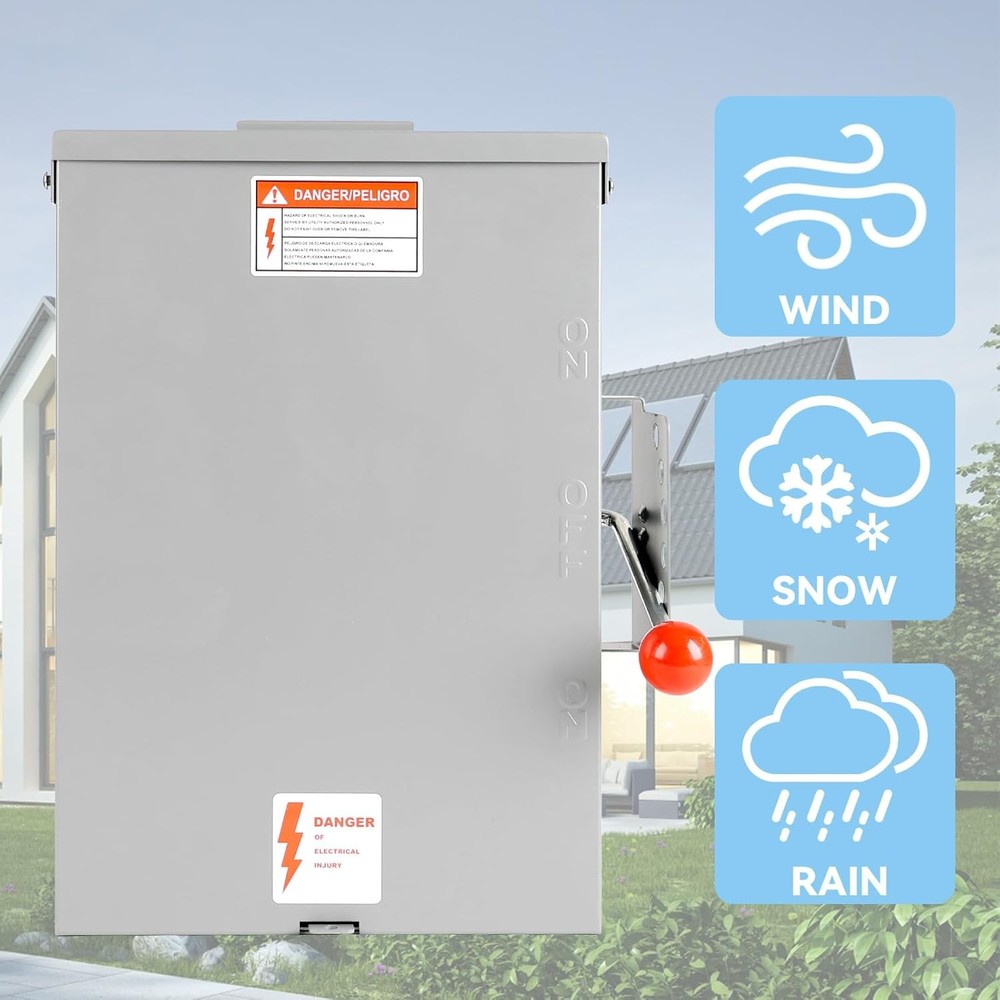 Double Throw Safety Switch 200A 48000W