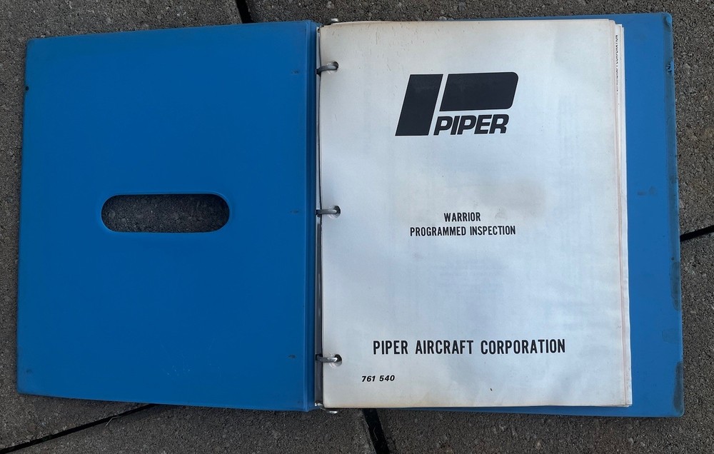 Piper Warrior Programmed Inspection 761-540 Original