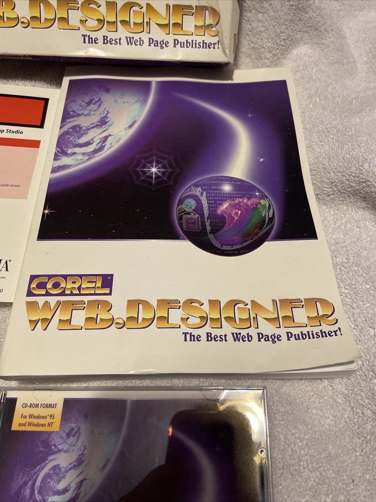 Corel Web Graphics Suite PC CD HTML Web Design Vintage See Details