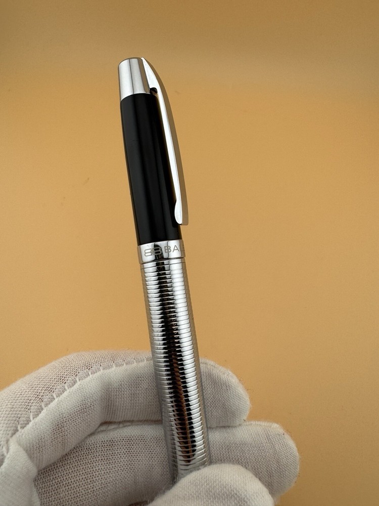 Balenciaga Pen Ballpoint Silver Tone Pen Refill Roller