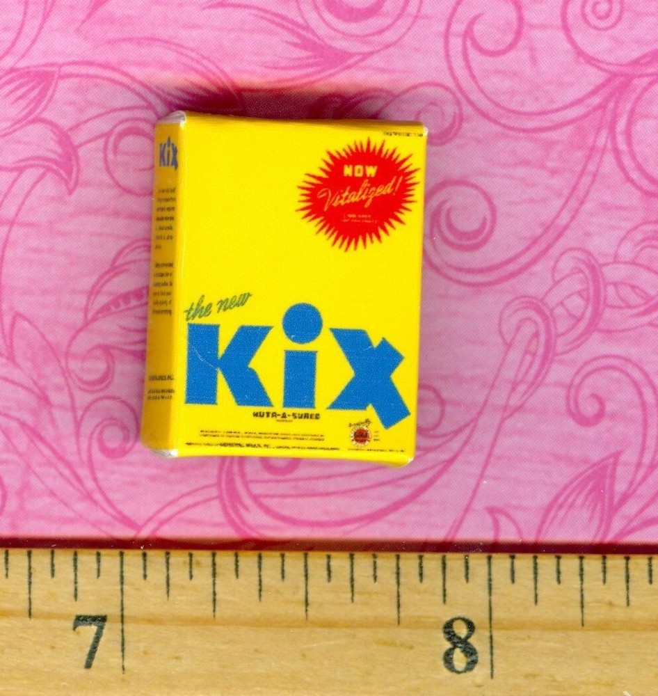 Dollhouse Miniatures Size Vintage KIX Cereal Box