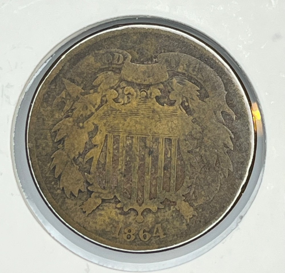 1864 Two Cent Large Motto *TWOC100