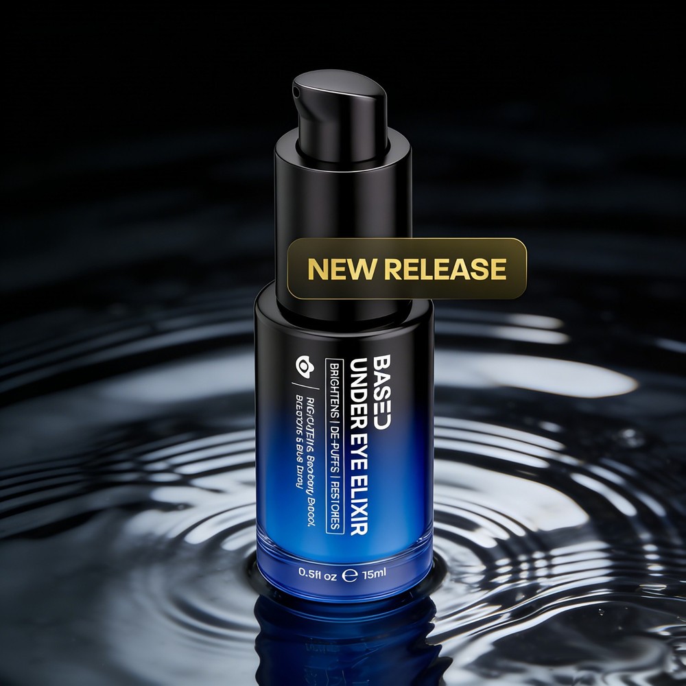 BASED Under Eye Elixir | Brightens, De-Puffs & Revitalizes Under Eyes | Simple,
