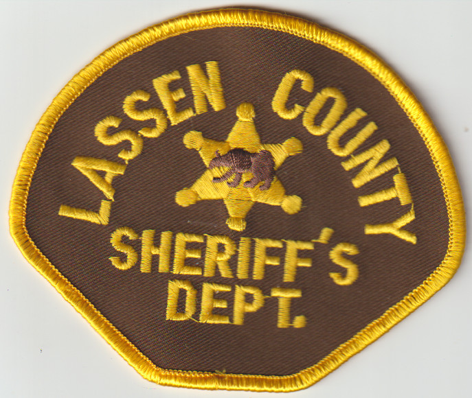 Lassen County CA  non shield shape patch shipped from Australia