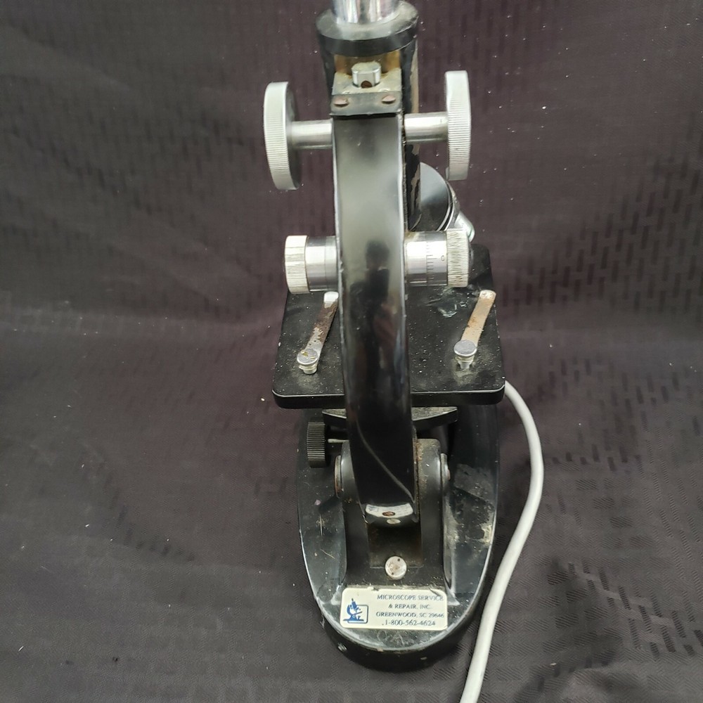 Vintage Original Graf Apsco Slide Microscope With Light