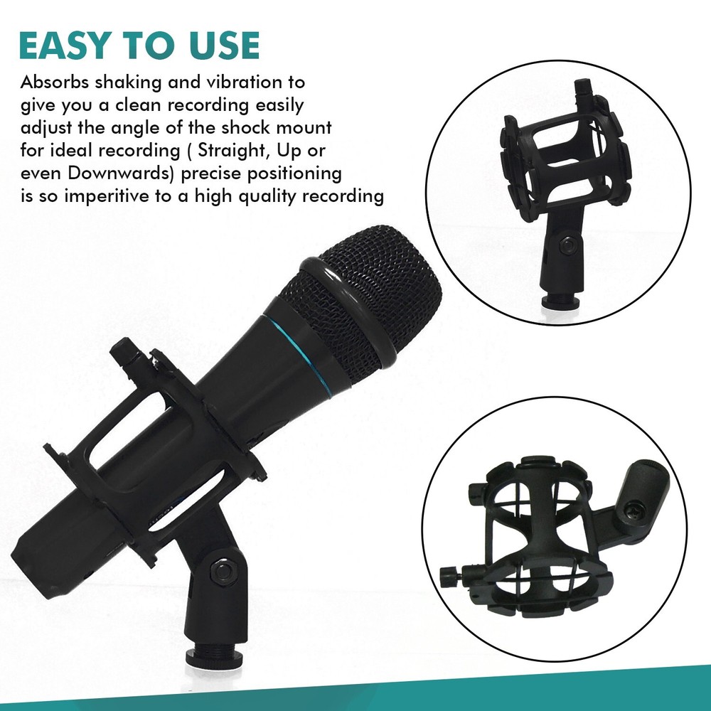 Shock Mount Microphone Holder, Flexible, Foldable, Live Shows & Recordings