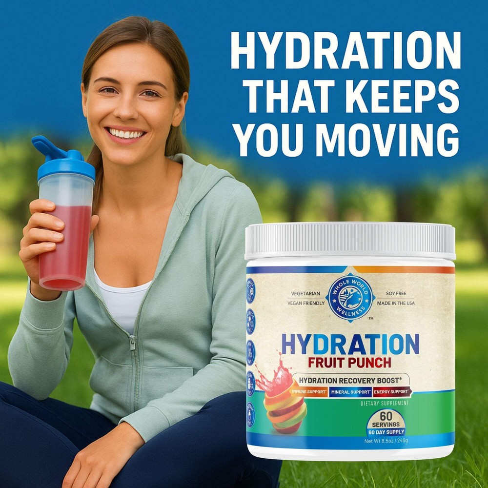 Hydration Electrolyte Powder Supplement. USA Made.