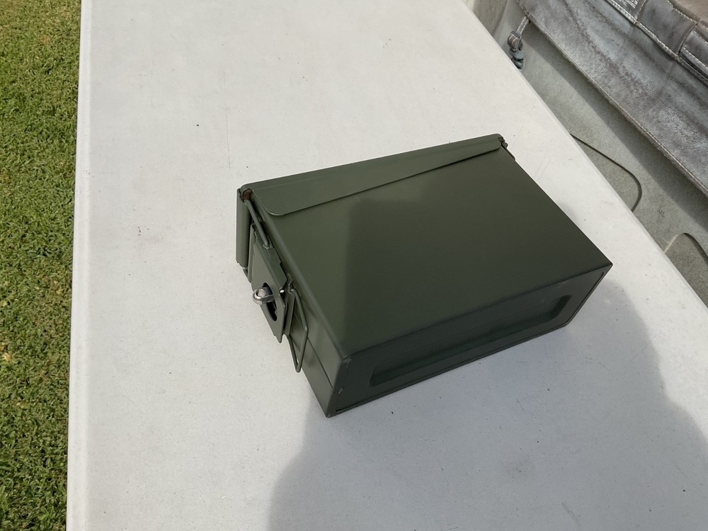 Ammo or regular storage box lockable new condition green
