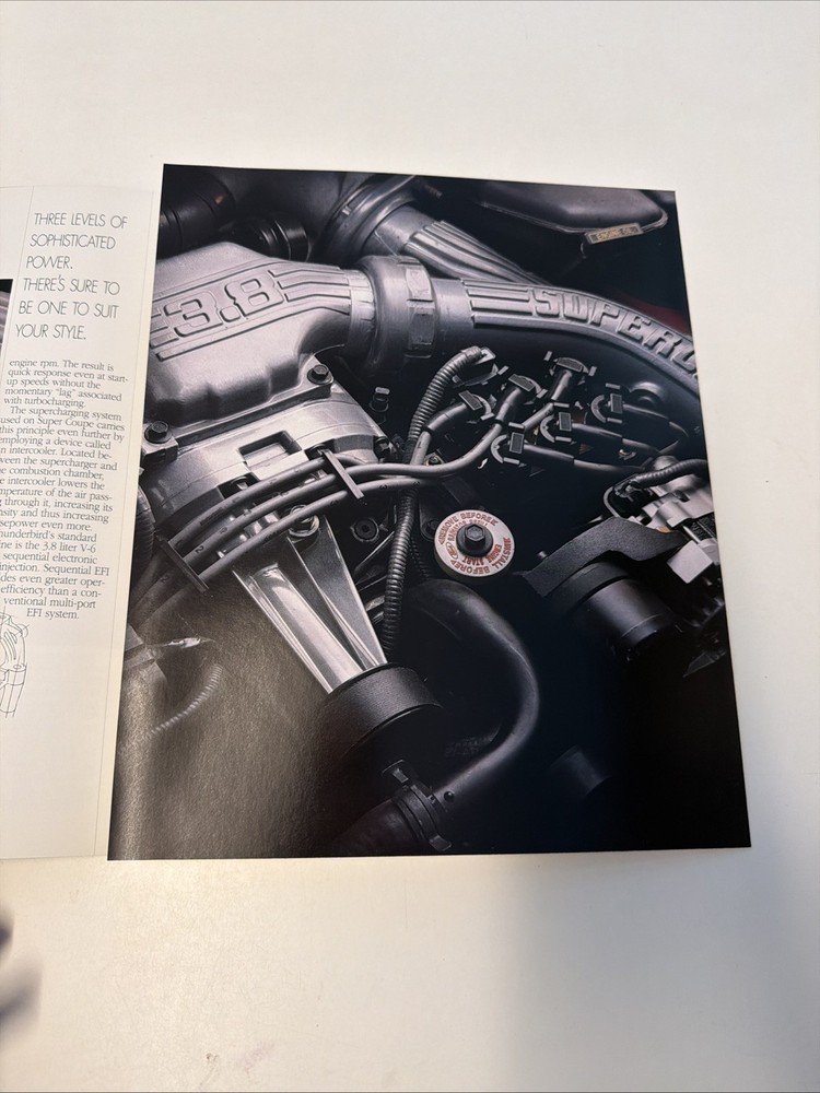 Original 1992 Ford Thunderbird Sales Brochure 92