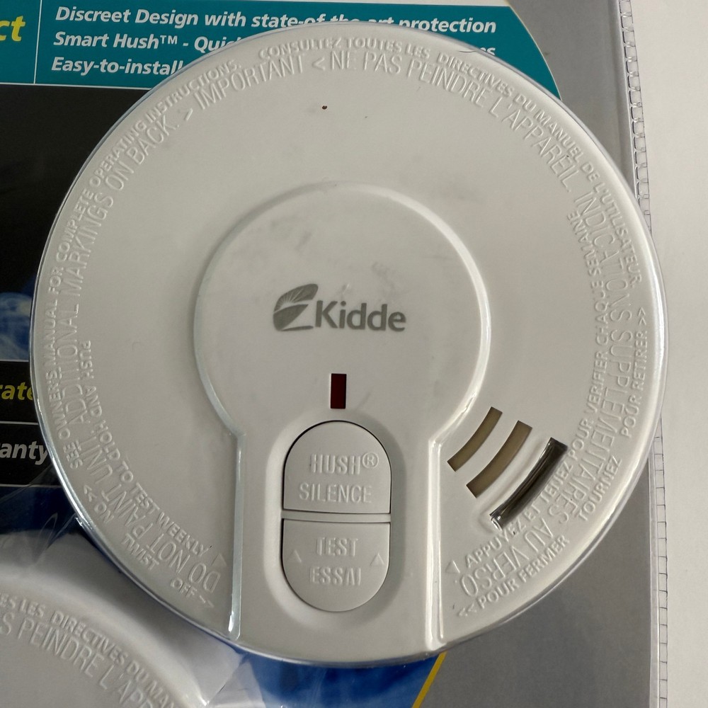 New Kidde Smoke Alarm Value 2 Pack Ionization Technology 85 Decimal Alert Noise