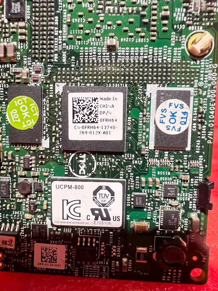 Dell PERC 0FRH64 6Gbps 512MB Mini Mono Raid Controller w Battery