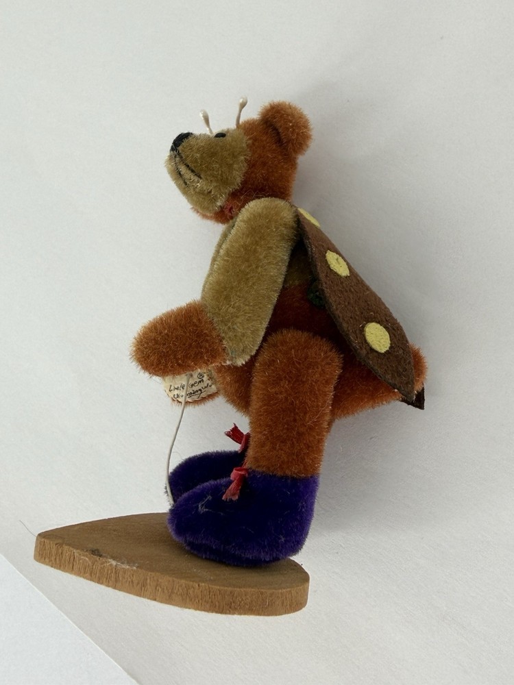 Handmade Miniature Bear Bug Flower Signed “FIGIS” by Sally Lambert