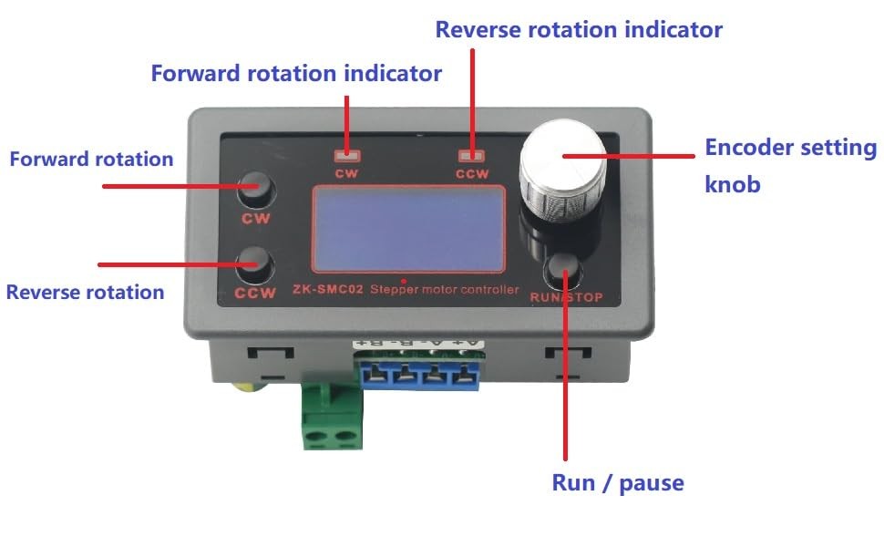 DC 5-30V 4A Stepper Motor Driver and Controller Reverse Pulse Speed Control B...
