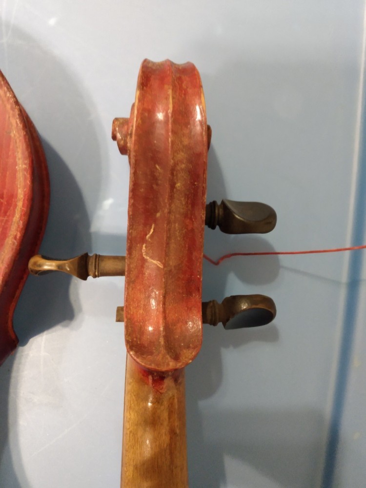 Antique Violin As Found