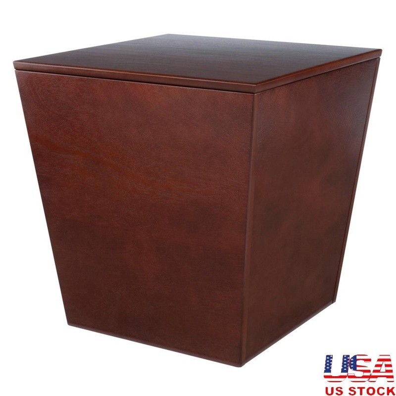 Wood Mezo Storage Cube Accent Table Indoor Storage Solution Causal Side Table US