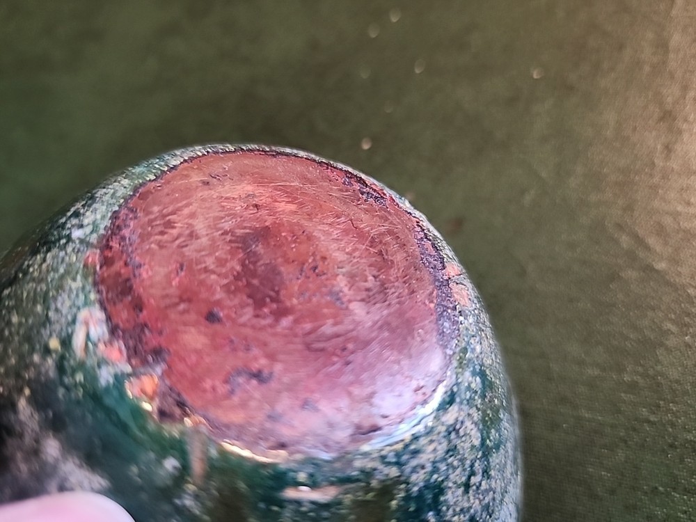 Mid Century Copper Enamel Bowl