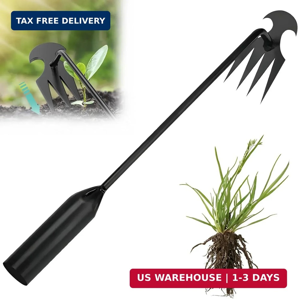 fugit Weed Puller Tool Garden Weed Pulling Tool- 15.7" Portable Garden Weeder, 4