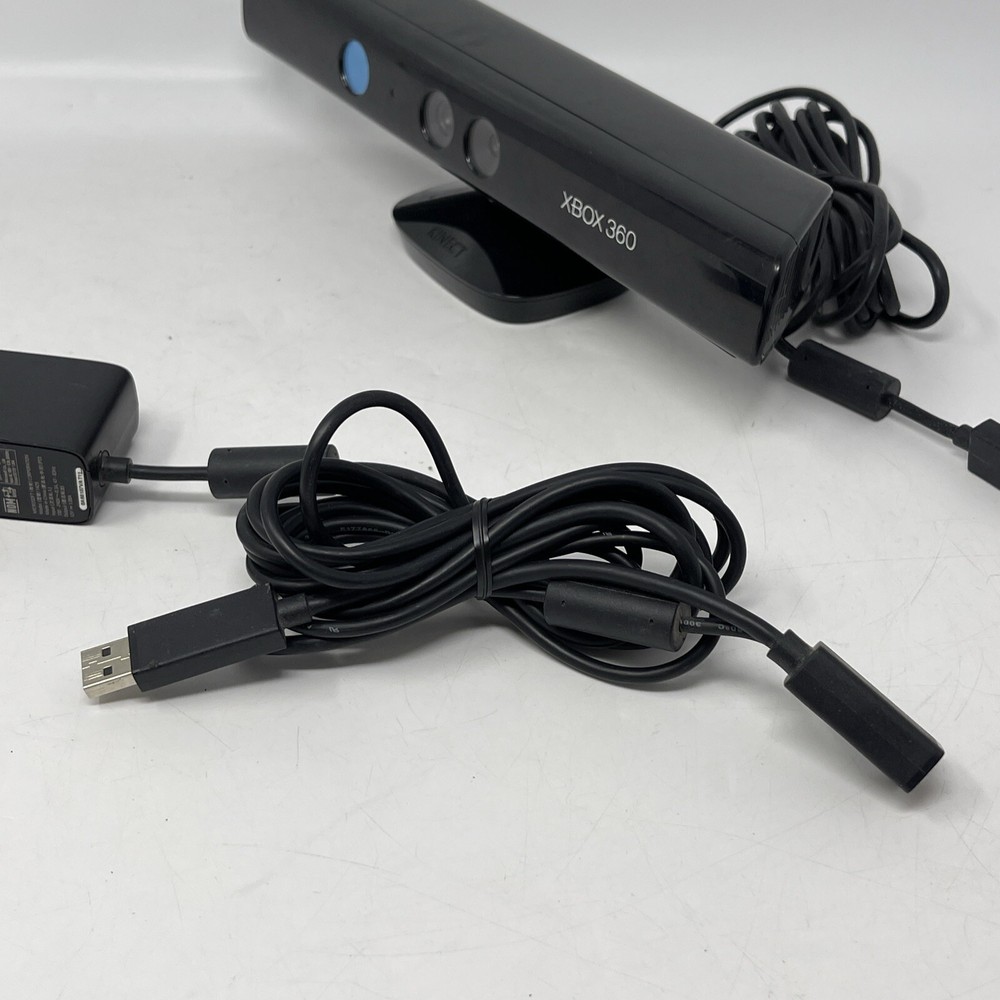 Microsoft Kinect Sensor Bar for Xbox 360 1414 with AC Power Adapter 1429 Tested