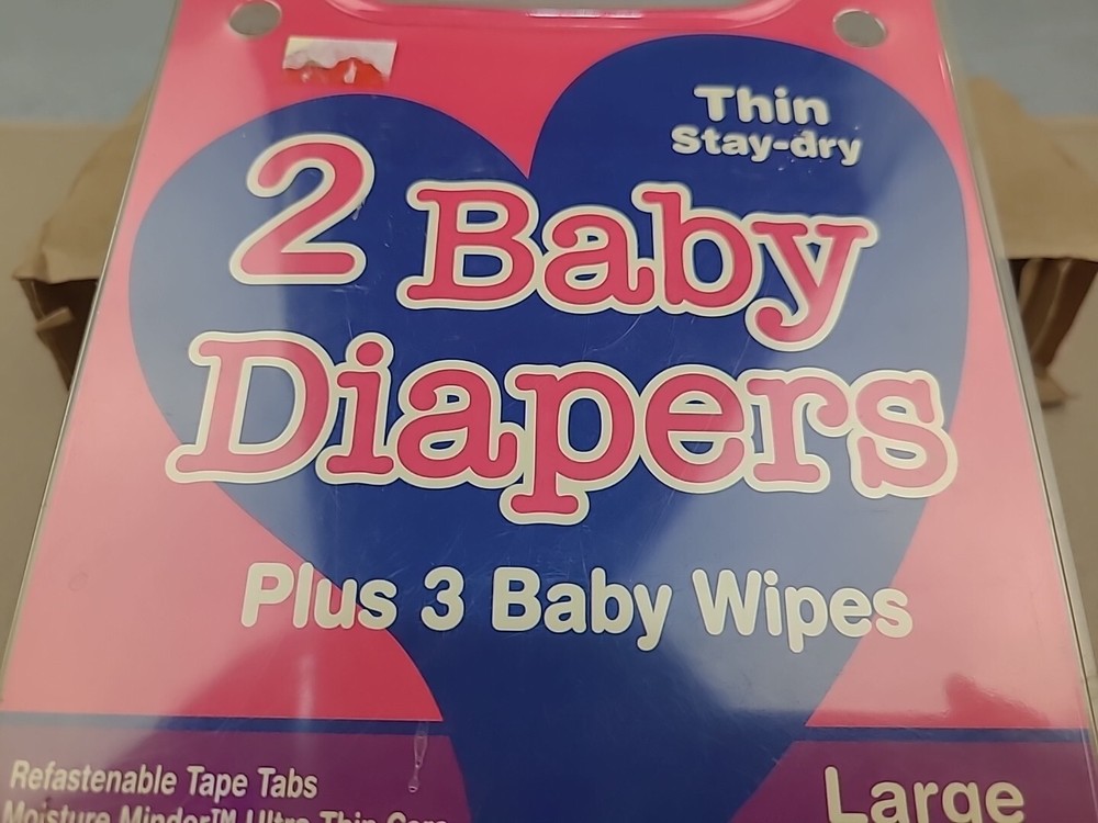 READ Pack Of 2 Plastic Diapers Large 22-37 Lbs