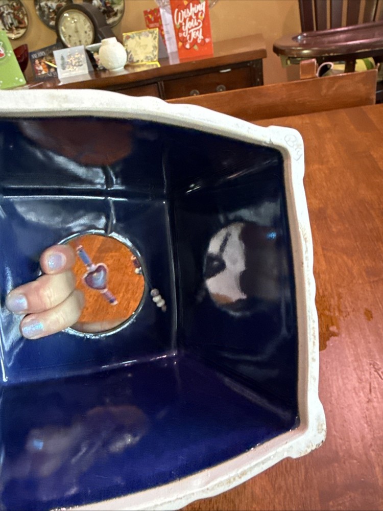 Handmade Studio Art Ceramic Tissue Box Cover