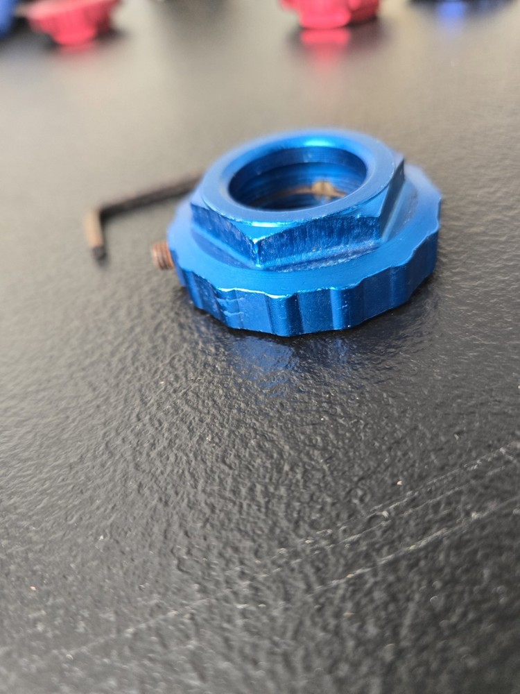Nos Bmx Racing Headset Lock Anodized Blue