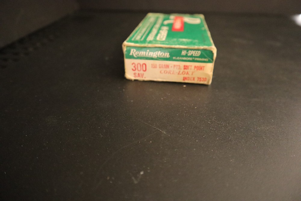 Remington Hi-Speed 300 Savage ammo box (empty)