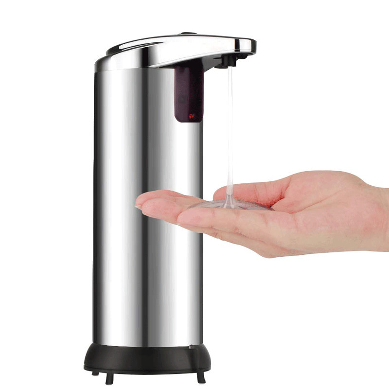 250ml Automatic Soap Liquid Dispenser Touchless Smart IR Sensor Kitchen Bathroom