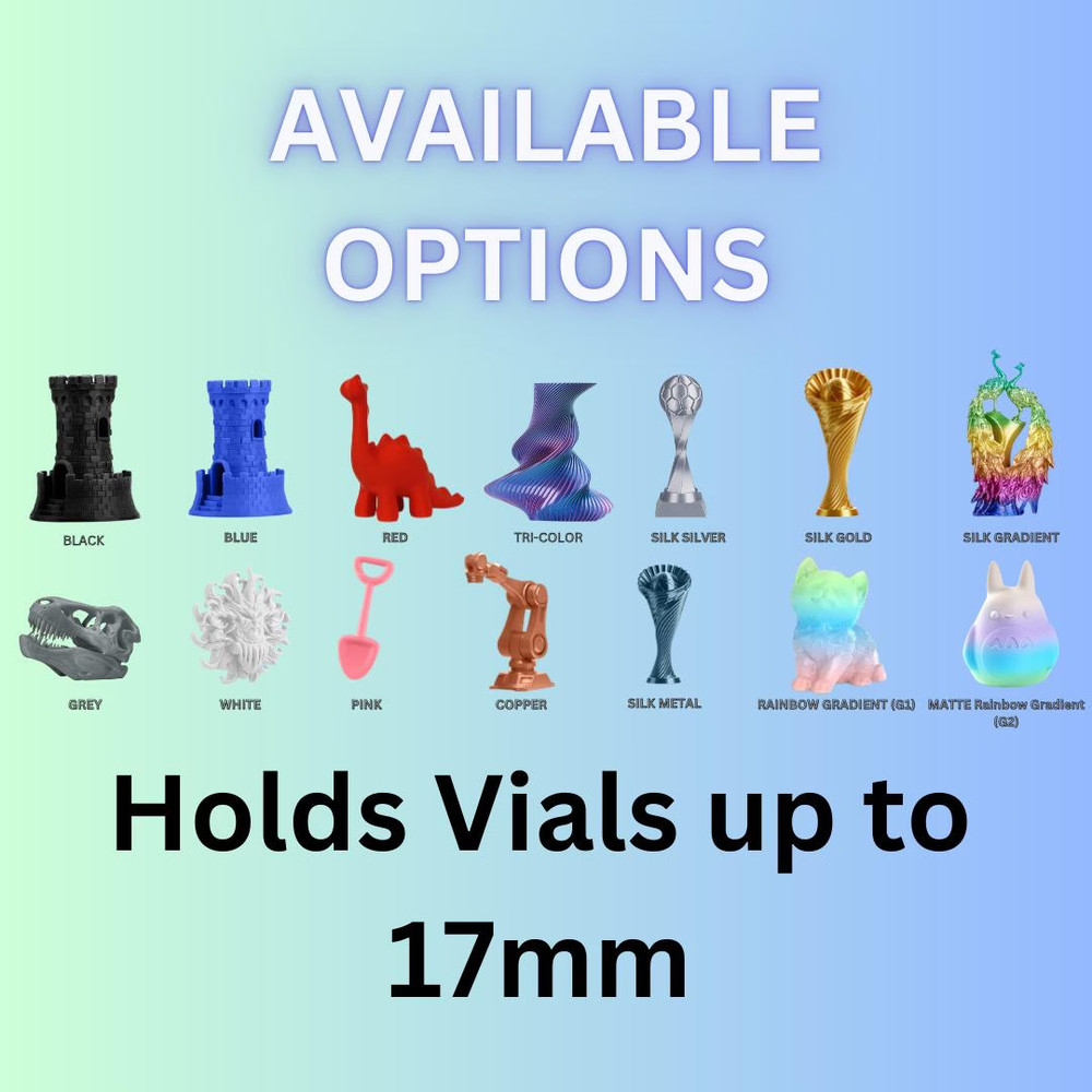 Peptide Vial Storage Container Carrying Case Organizer 10x 3ml Vial