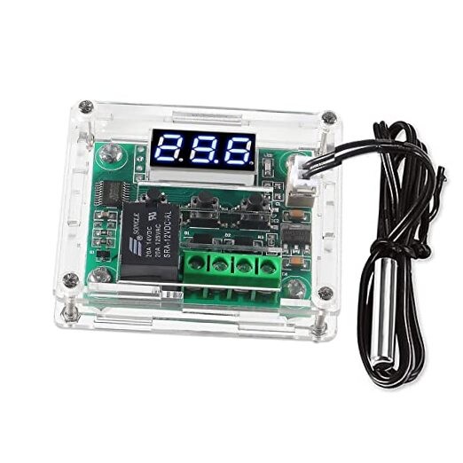 W1209 DC 12V Digital Temperature Controller Board Blue Digital Display 1pc Blue