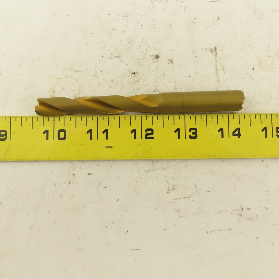 Hertel 10.65mm Dia. Coolant Fed Solid Carbide TiN Coated Twist Drill