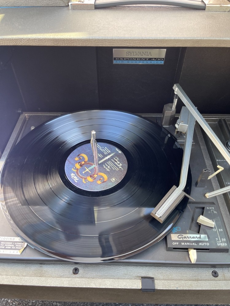 Sylvania Exponent 4/10 Solid State Garrard Record Player Turntable Tested Repair