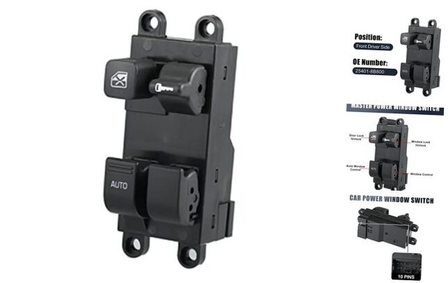 Replacement Driver Master Power Window Switch for 98-04 Nissan Frontier 25401-8B
