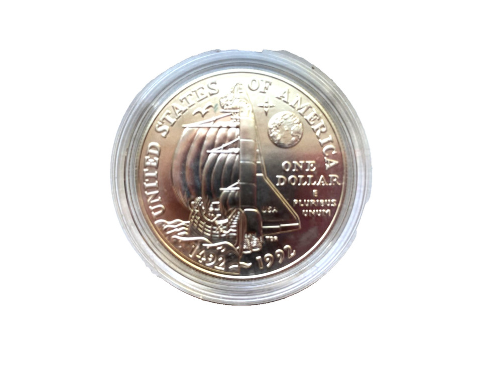 1992 D Columbus Silver Dollar