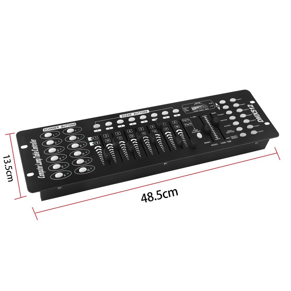 DMX512 DJ Controller 192CHs Stage Lighting Console Disco Light Operator Show