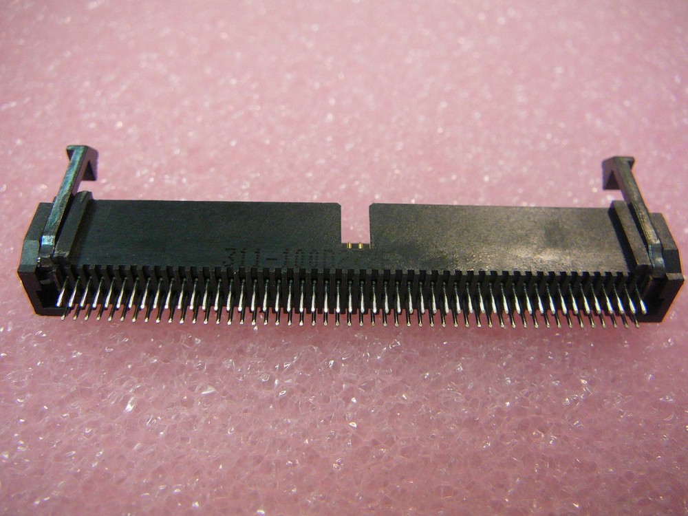 2-Row Header Straight H/D 100-Way Vertical Ejector .050" X .100" Centers 5/PKG