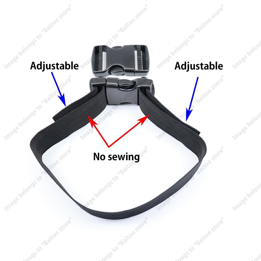 Plastic Side Release Buckles, Durable Snap Clasps, For Straps Backpacks, Black