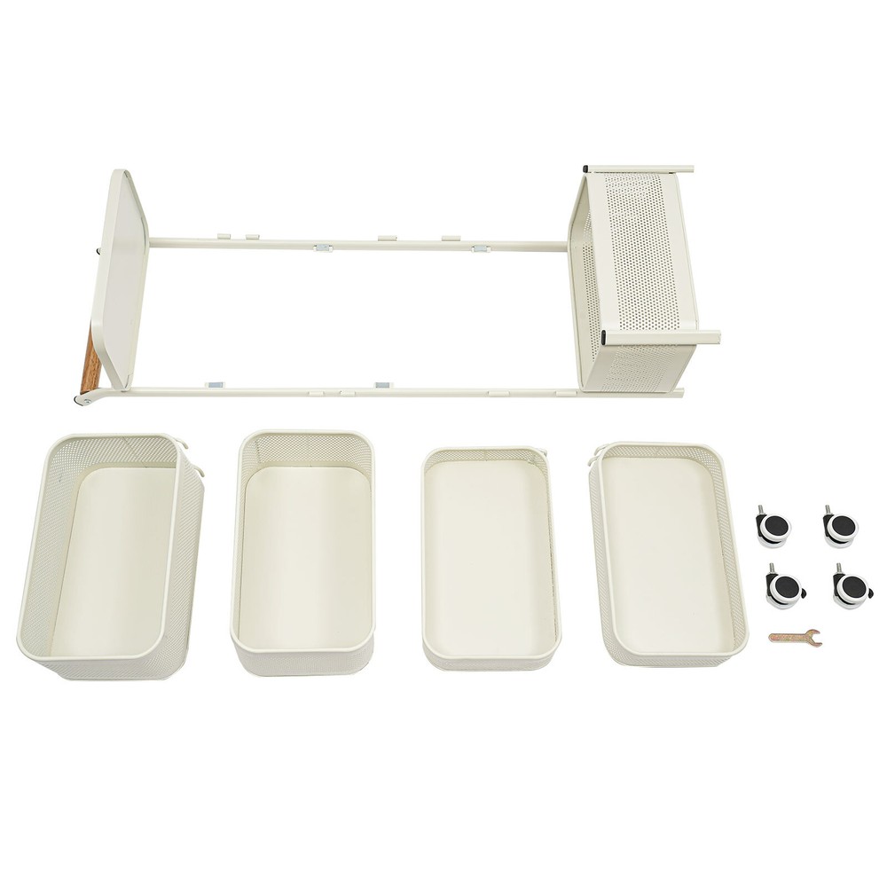 6 Tier Vegetable Rotating Basket Rack Fruit Snack Storage Kitchen Organizer